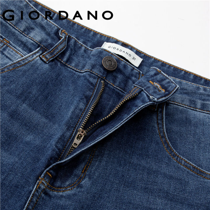 giordano-ผู้ชายกางเกงยีนส์กางเกงยีนส์กลางเพิ่มขึ้นห้ากระเป๋า-stonewash-แฟชั่นกางเกงยีนส์หนวดผล-c-omfort-พื้นฐานกางเกงยีนส์สบายๆ181139059449