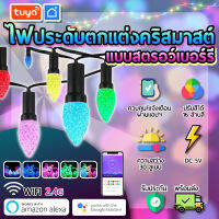 tuya หลอดไฟ LED ประดับตกแต่งคริสมาสต์ลายสตรอเบอรี่สำหรับใช้งานภายใน WIFI SSL01