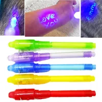 OKDEALS ปากกาพลาสติกข้อความลับแฟชั่น,ปากกาหมึกที่มองไม่เห็นปากกาเมจิกแสง UV 5ชิ้น