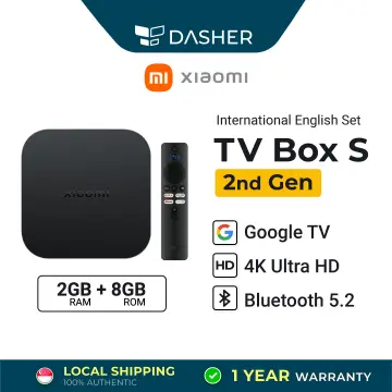 In stock Global Version Xiaomi Mi TV Box S 2nd Gen 4K Ultra HD BT5.2 2GB  8GB Google TV Google Assistant Smart TV Box - AliExpress
