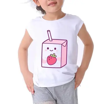 Strawberry Milk Tshirt Kawaii Shirt Tumblr Clothing Peach Milk