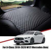 Alas Bagasi Mobil หนังสำหรับ Mercedes Benz W177ชั้น2018 2019 2020 2021ถาดไลเนอร์กระบะอุปกรณ์ประดับตกแต่งแผ่นผ้าคลุมรองเท้าบู๊ท