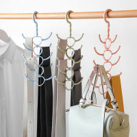 Multifunction Rotate 10 Claws Hooks Tie Scarf Coat Shoes Organizer Storage Hangers Stand Shelf Racks Wardrobe Home Organization