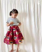 MERMEO |【SK-110】M(90-100)/ L(110-120)  African batik kids skirt | กระโปรงเด็กผ้าแอฟริกันบาติก