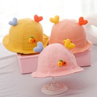 [COD] Manufacturers wholesale spring and summer cartoon childrens fisherman hat love baby basin cute sunshade