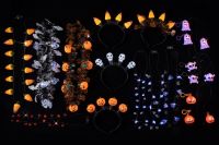 Cool Lace Halloween Glowing Ghost Flashlight พวงกุญแจโรงงานขายตรง