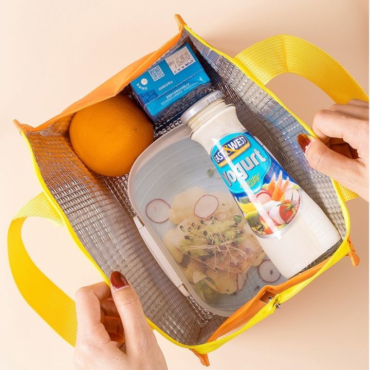 พร้อมสต็อก-lunch-box-bag-กระเป๋าใส่กล่องข้าวการ์ตูนฉนวนกันความร้อนตู้เย็นไมโครเวฟกล่องอาหารกลางวันตู้เย็นถุงเย็น