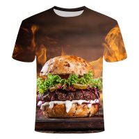 2023 new 3D T Shirt Delicious Bacon Print T-shirt s Men Women Harajuku T Shirts Funny Food Full Printing  Shirt Plus