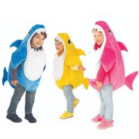 Family Baby Shark Cosplay Costumes Kids Toddler Halloween Cosplay Baby Clothes Carnival Jumpsuit Prom Cosplay Hooded Costume