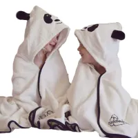 Cuddledry  ผ้าเช็ดตัวพรีเมี่ยมใยไผ่สำหรับเด็ก 3-6 ปี ลายแพนด้า (Hooded Bath Towel, Cuddlepanda)