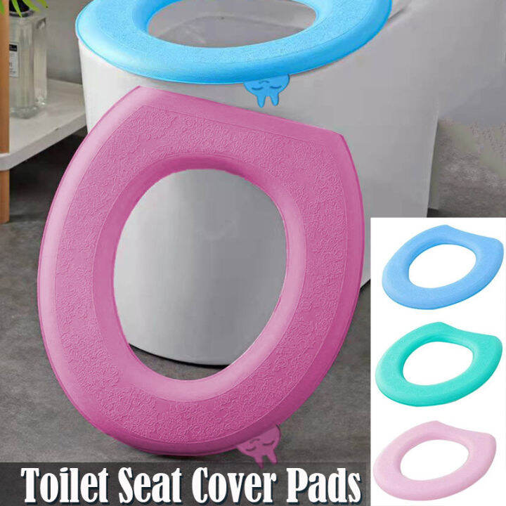 Toilet Seat Cover Pads EVA Waterproof Removable Fast Drying Bathroom