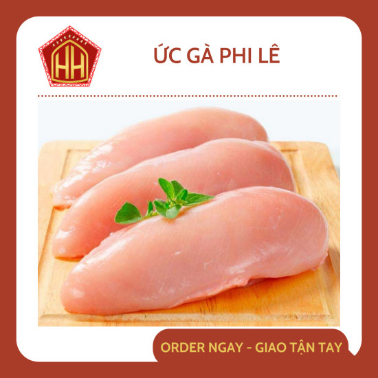 Chỉ giao hcm ức gà phi lê không da 1kg - ảnh sản phẩm 1