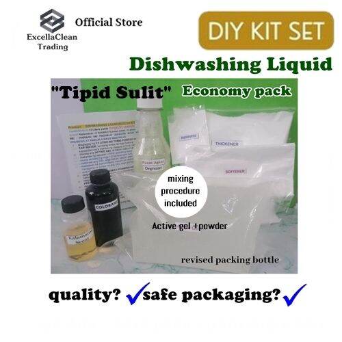 Dishwashing Liquid KIT set ECONOMY DIY soap raw materials 12 liters