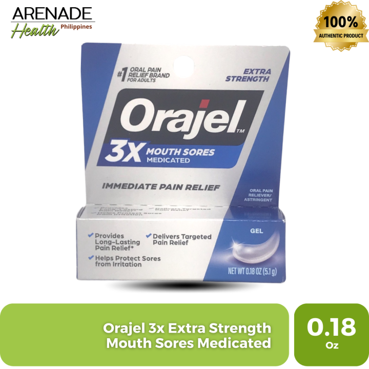 Orajel 3x Extra Strength Mouth Sores Medicated 0.18 Oz / 5.1g Lazada PH