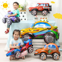 3D รถการ์ตูนฟอยล์บอลลูน Buggy Racing ขุดรถรถไฟของขวัญ Baby Shower Birthday Party ตกแต่งของเล่นเด็กบอลลูนฮีเลียม-hexinge