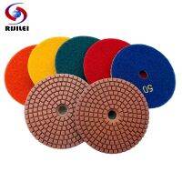 7 Pcs/Lot 4Inch Wet Diamond Polishing Pad For Granite Marble Concrete Angle Grinder Granite Polishing Tool (WPD26)