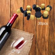 oshhni 30 Pieces Wine Bottle Stopper T Shaped Cork Reusable Leakproof