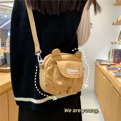 【Candy style】 กระเป๋าสะพายไหล่ ผ้าแคนวาส ขนาดเล็ก ลายคิตตี้น่ารัก สไตล์เกาหลี และญี่ปุ่น สําหรับผู้หญิง และนักเรียน 2023