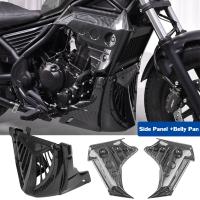 Ultrasupplier รถจักรยานยนต์ Upper Engine Guard Fairing แผงด้านข้าง Belly Pan Protector สำหรับ Honda Rebel CMX 500 CMX500 2017-2022 2021 2020