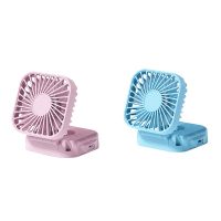 Handheld Portable Fan with Mirror, 3 Speeds USB Rechargeable Mini Fan Desk Fan for Girls Women Traveling Outdoor