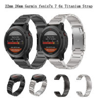 Tactix สำหรับ Garmin 22มม. 26มม. Quickfit สายรัดไทเทเนียม Fenix 7X 6X 7 6 Descent MK1 MK2 Epix Gen 2สายรัดข้อมือ  zvtjeu