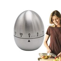 ▼❉☋ Stainless Steel Kitchen Timer Creative Kitchen Mechanical Egg Shape Timer Durable Timer For Cooking Countdown Kitchen Accessory