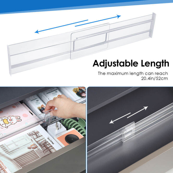Drawer Dividers, 8Pack Drawer Organiser Divider Adjustable Extendable