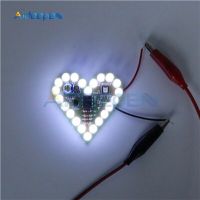 【❉HOT SALE❉】 zhufengdi558151 ชุดหลอดไฟกระพริบรูปหัวใจ Dc 4V-6V ชุด Led กระพริบสีแดงขาวน้ำเงินเขียวผลิตภัณฑ์อิเล็กทรอนิก Diy สำหรับการเรียนรู้ของตกแต่งงานปาร์ตี้