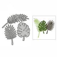 【CW】 Monstera Palm Leaves New Metal Cutting Dies for Scrapbooking Paper Craft and Card Making Embossing Decorative No Stamps Set 2022