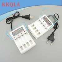 QKKQLA 4-Slots Battery Charger Aa/Aaa Ni-Cd Charging Rechargeable Smart Battery Power Charger Us/Eu Plug For 1.2V Separate Charging