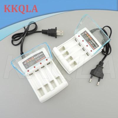 QKKQLA 4-Slots Battery Charger Aa/Aaa Ni-Cd Charging Rechargeable Smart Battery Power Charger Us/Eu Plug For 1.2V Separate Charging