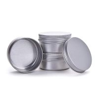 50PCS 5G 10G 15G 20G 30G 50G 60G 80G 100G Aluminum Tin Jars Empty Cosmetic Face Care Eye Cream Lip Balm Gloss Package Container