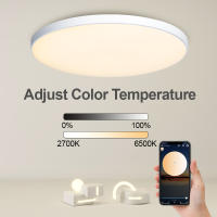 MARPOU Smart Ceiling Light 30W RGB LED Ceiling lamp Wifi APP Voice Control With Alexa Lights For Living room decoration Bedroom