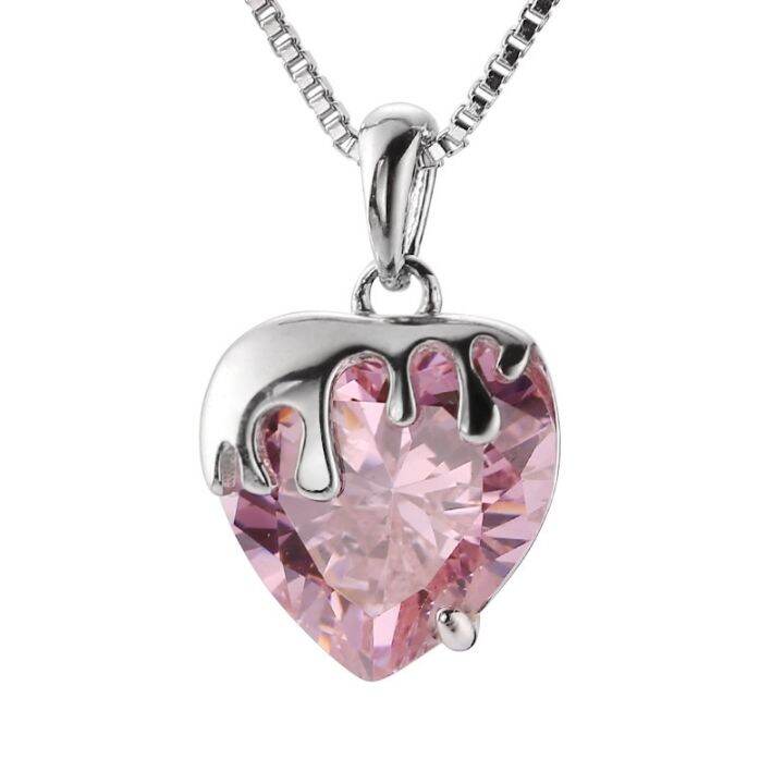 luxury-fashion-pink-zircon-crystal-heart-pendant-necklace-for-women-chain-neckleck-birthday-party-anniversary-gift-jewelry-mujer