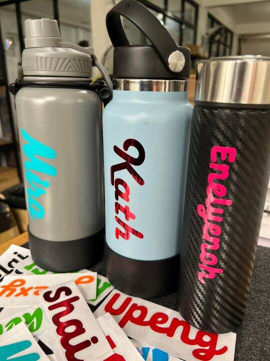 Personalize Custom Name Decals Sticker For Tumbler's ( AquaFlask