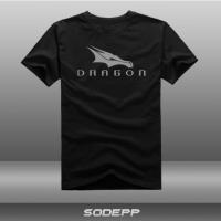 เสื้อยืดแขนสั้นพิมพ์ลายมังกร SPACEX DRAGON Pentel DRAGON Day