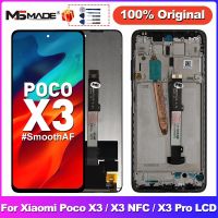 ต้นฉบับเหมาะสำหรับ Xiaomi POCO จอแสดงผล X3 LCD หน้าจอสัมผัส Digitizer สำหรับ POCO X3 Pro NFC ชิ้นส่วนอะไหล่ LCD จอแสดงผล M2007J20CG