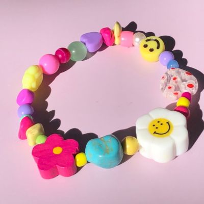 LETSGETAWAY - Bracelet (Preorder 7 days) / สร้อยข้อมือ หินธรรมชาติ รุ่น Funky Candy  (สินค้าจัดส่งหลังสั่งซื้อ 7 วันทำการ)