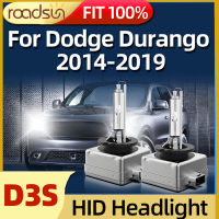 Roadsun 2ชิ้น35W Xenon HID หลอดไฟ D3S 6000K ไฟหน้ารถสำหรับ Dodge Durango 2014 2015 2016 2017 2018 2019