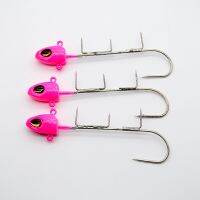 เบ็ดตกปลาสำหรับตกปลาทะเลตะขอตกปลา Ufishing 20G/25G/30G/35G Glow Jig Head สำหรับ Hairtail 2023ทะเล Fishing Rionfish Hooks 5ชิ้น/ล็อต