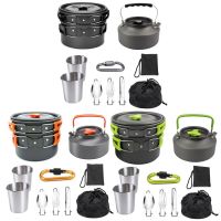 【LZ】▨☒♟  Kit De Panelas De Acampamento Portátil Equipamento De Cozinhar Panela Conjunto De Panela Ao Ar Livre