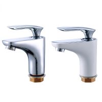 ❏❍✲ Washbasin Sink Faucet 2 Color Chrome Single Handle and Single Hole Bathroom Faucet