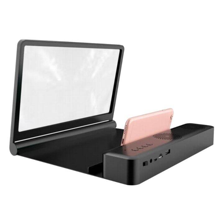 แว่นตาขยายวิดีโอ3d-ที่พับได้และขยายผู้ถือ-exper-st-การป้องกันดวงตาด้วยลำโพงบลูทูธ