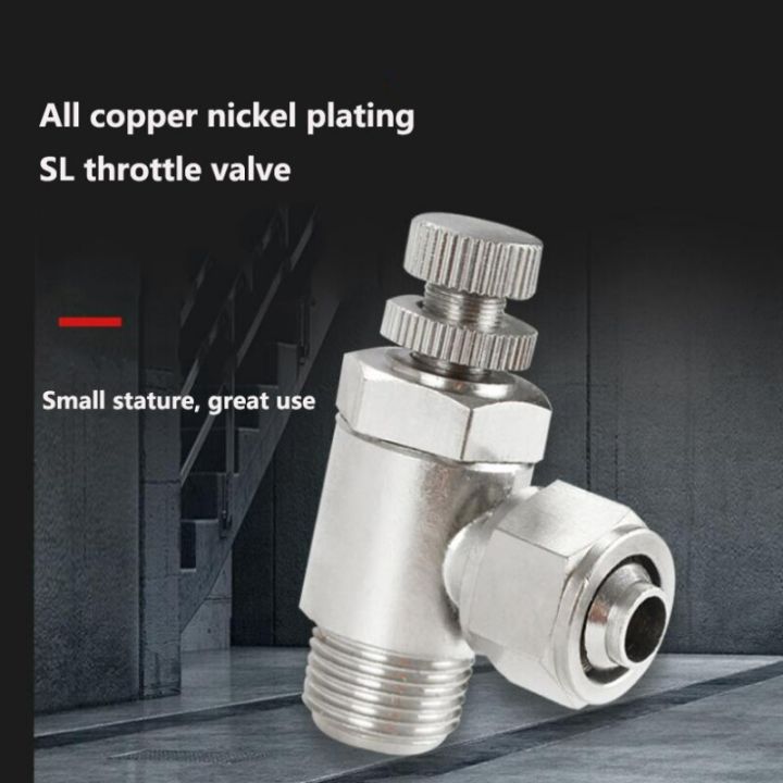throttle-valve-quick-twisting-joint-sl-4-12mm-pneumatic-fitting-male-nickel-plated-brass-fit-hose-connector-pneumatic-fitting-pipe-fittings-accessorie