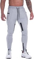 FIRSTGYM Mens Joggers Sweatpants Slim Fit Workout Training Thigh Mesh Gym Jogger Pants with Zipper Pockets