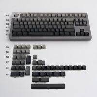 PBT Double Shot Dust Keycap ปุ่มไล่ระดับสีสำหรับส่งโคมไฟแกะสลักด้านบนของ OEM สำหรับ68 87 104คีย์บอร์ดแบบกลไก