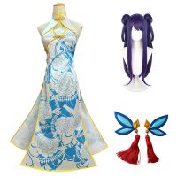 HOLOUN OSHI NO KO Anime Ai Hoshino Cosplay China Costume Wig Cheongsam Chi-pao Sleeveless Dress Hair Accessory Rose Net