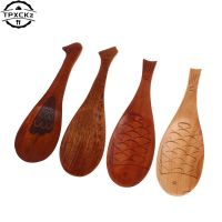 ☞☌☼ Retro Japanese Creative Fish Shape Rice Spoon Cute Nature Wooden Non-stick Rice Shovel Scoop Kitchen Cooking Utensils Supplies