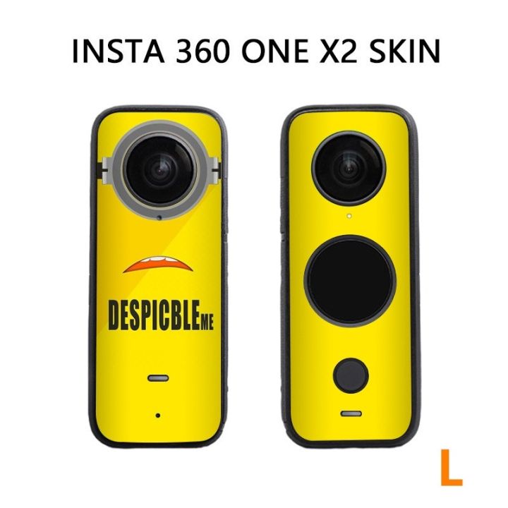 สติกเกอร์ฟิล์ม-กันน้ํา-สําหรับติดตกแต่งกล้องแอคชั่น-insta360-one-x2-2-ชิ้น