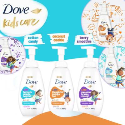 Dove Kids Care Foaming Body Wash วาไรตี้แพ็ค (13.5 fl. oz, 3 pk.) ราคา 1,250.- บาท